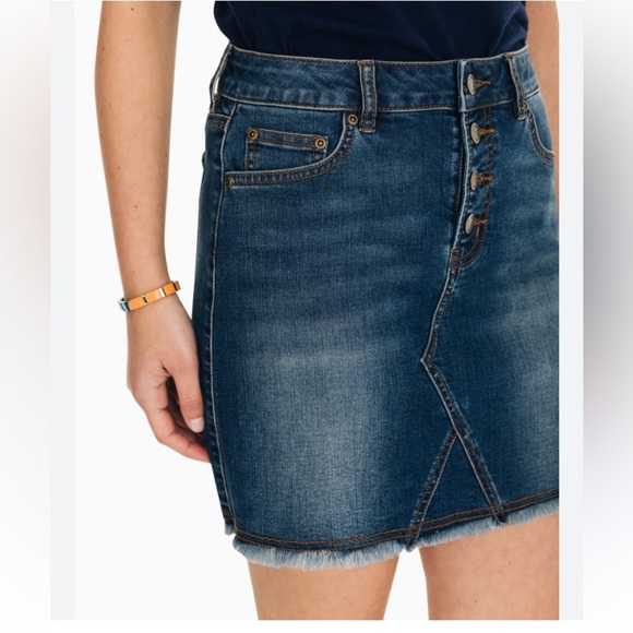 SOUTHERN TIDE DENIM SKIRT GABRIELA DENIM SKIRT MEDIUM INDIGO 27W TRENDING - Picture 7 of 16